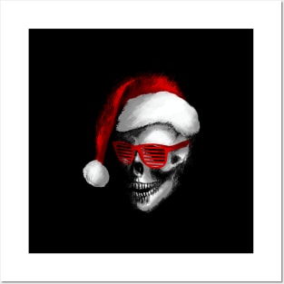 Santa Skull Posters and Art